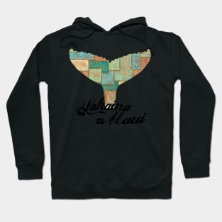 Lahaina,Maui Tapa Tribal Whales Hoodie